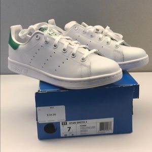 all white stan smith grade school